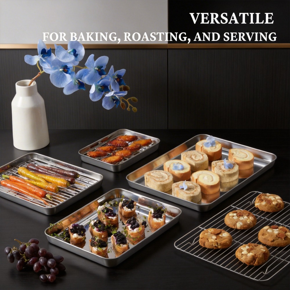 Stainless Steel Baking Sheet w - Kitchen Baking Rack avaliação e preço