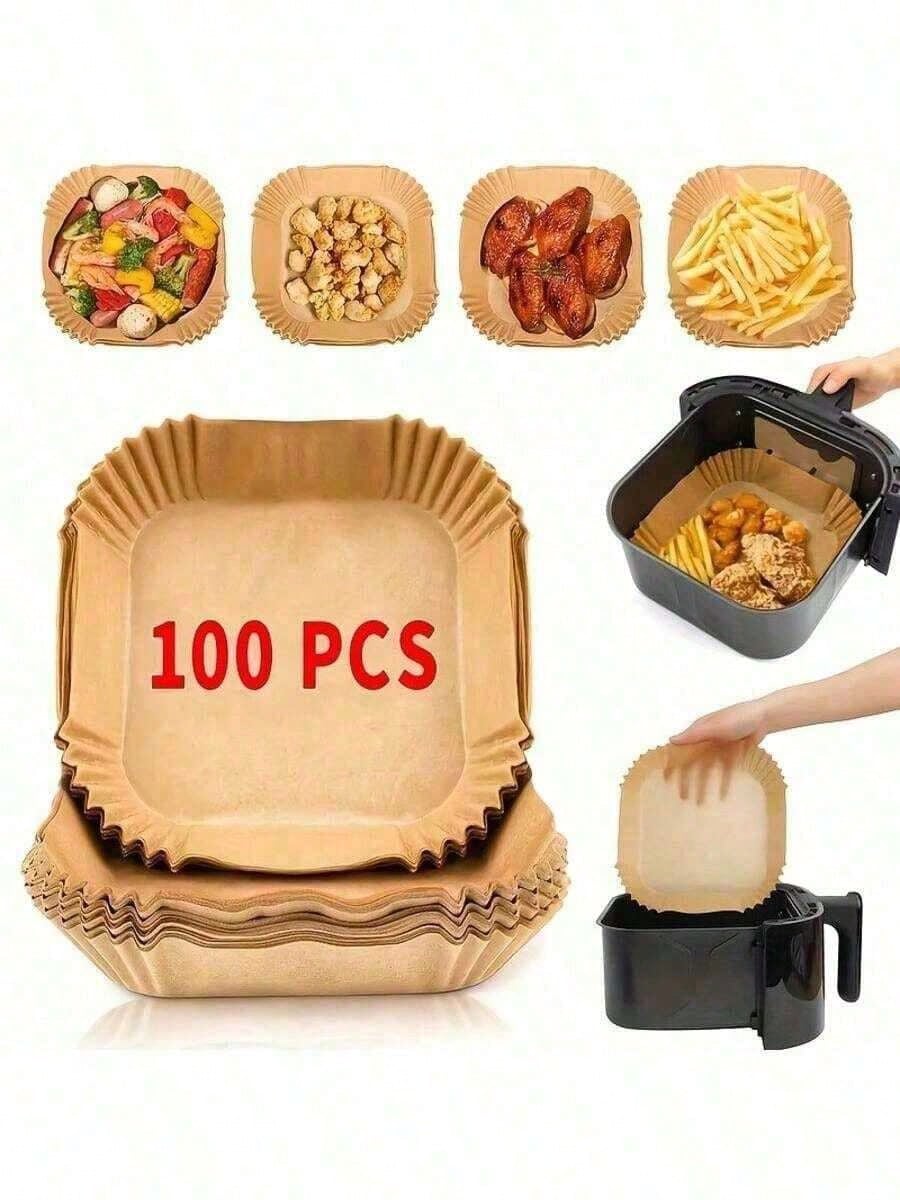 100pcs, Square Disposable Air  - Kitchen Paper For Baking avaliação e preço