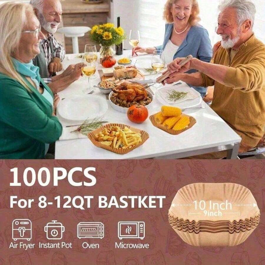 100pcs, Square Disposable Air  - Kitchen Paper For Baking avaliação e preço