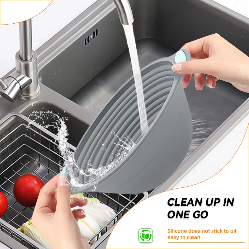 1PC Silicone Foldable Banneton - Kitchen Baking Tools avaliação e preço