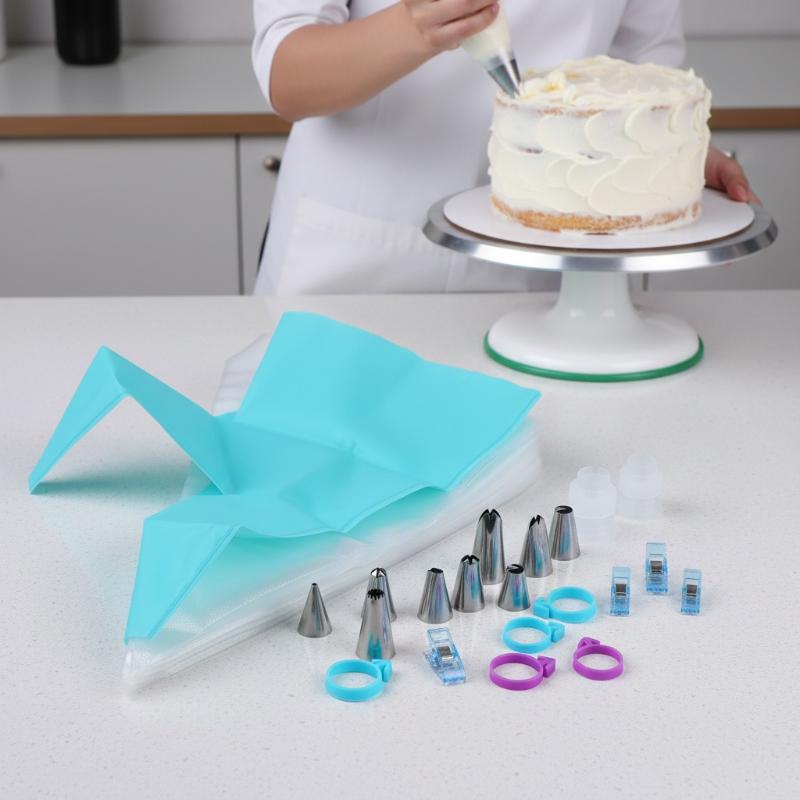 Piping Pastry Bag With Nozzles - Kitchen Set Bakery avaliação e preço