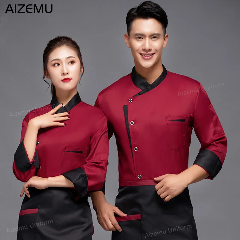Man Restaurant Chef Jacket Lon - Kitchen Set Bakery avaliação e preço