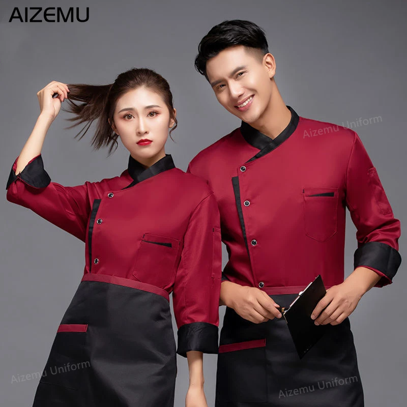Man Restaurant Chef Jacket Lon - Kitchen Set Bakery avaliação e preço