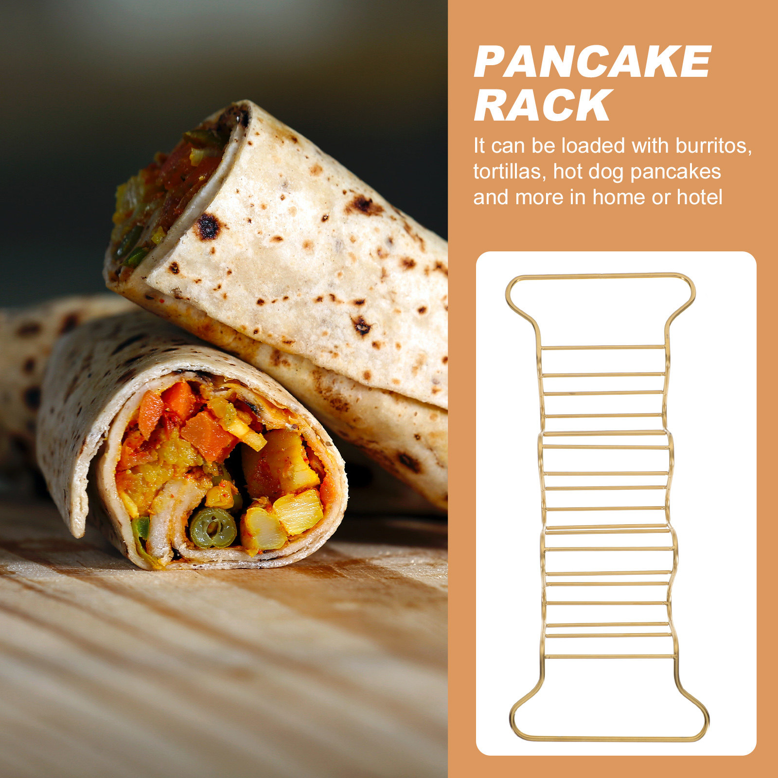1Pcs Stainless Steel Taco Rack - Kitchen Baking Rack avaliação e preço
