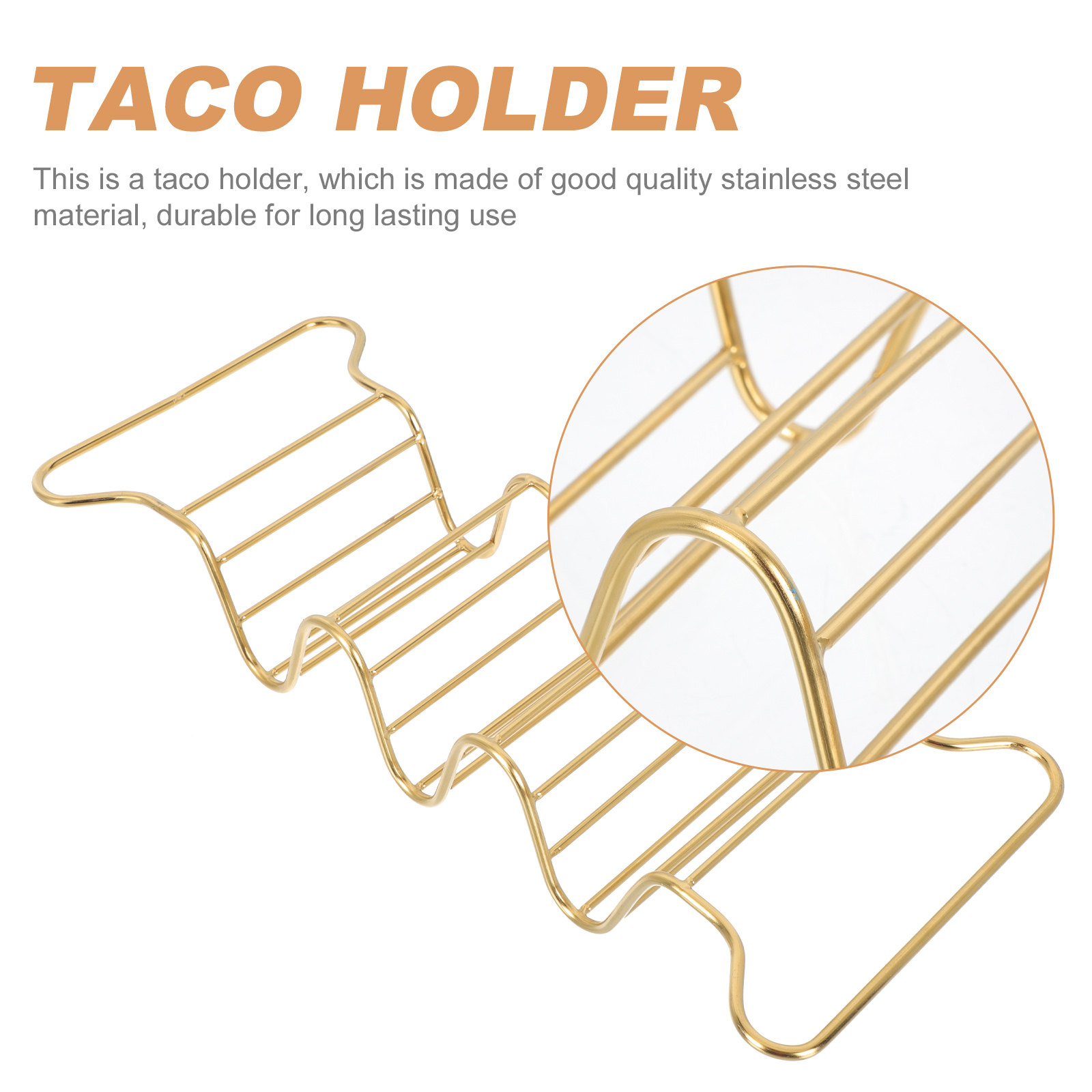 1Pcs Stainless Steel Taco Rack - Kitchen Baking Rack avaliação e preço
