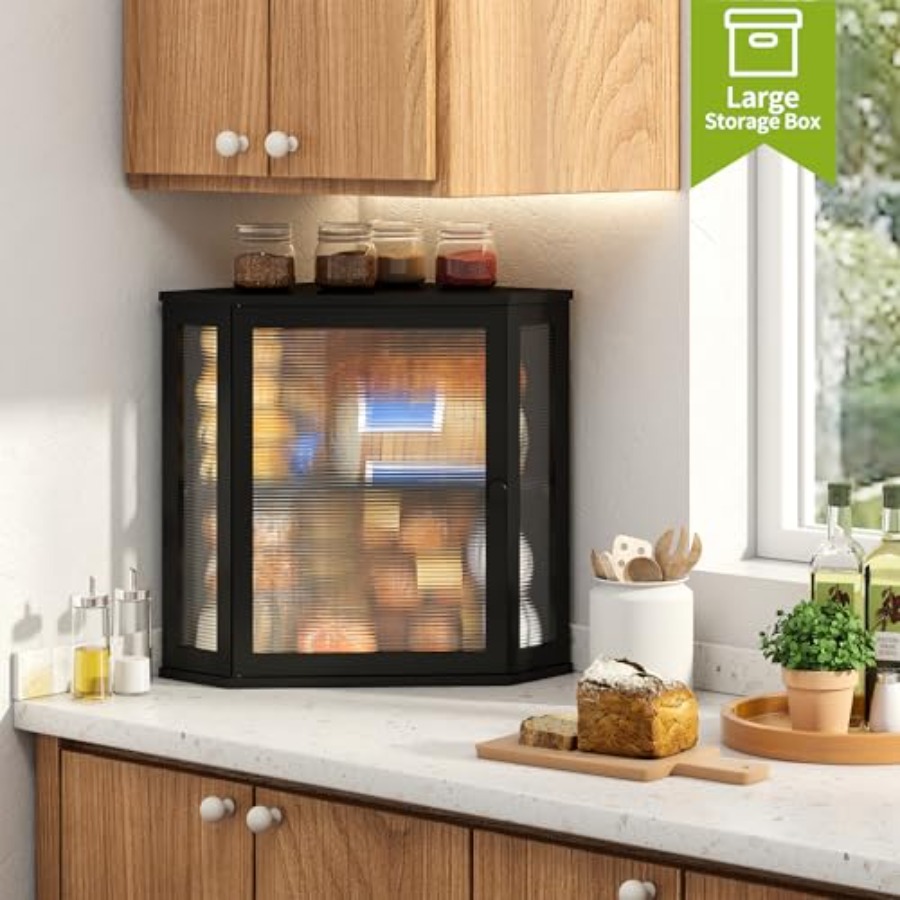 Corner Bread Box for Kitchen C - Kitchen Baking Corner avaliação e preço