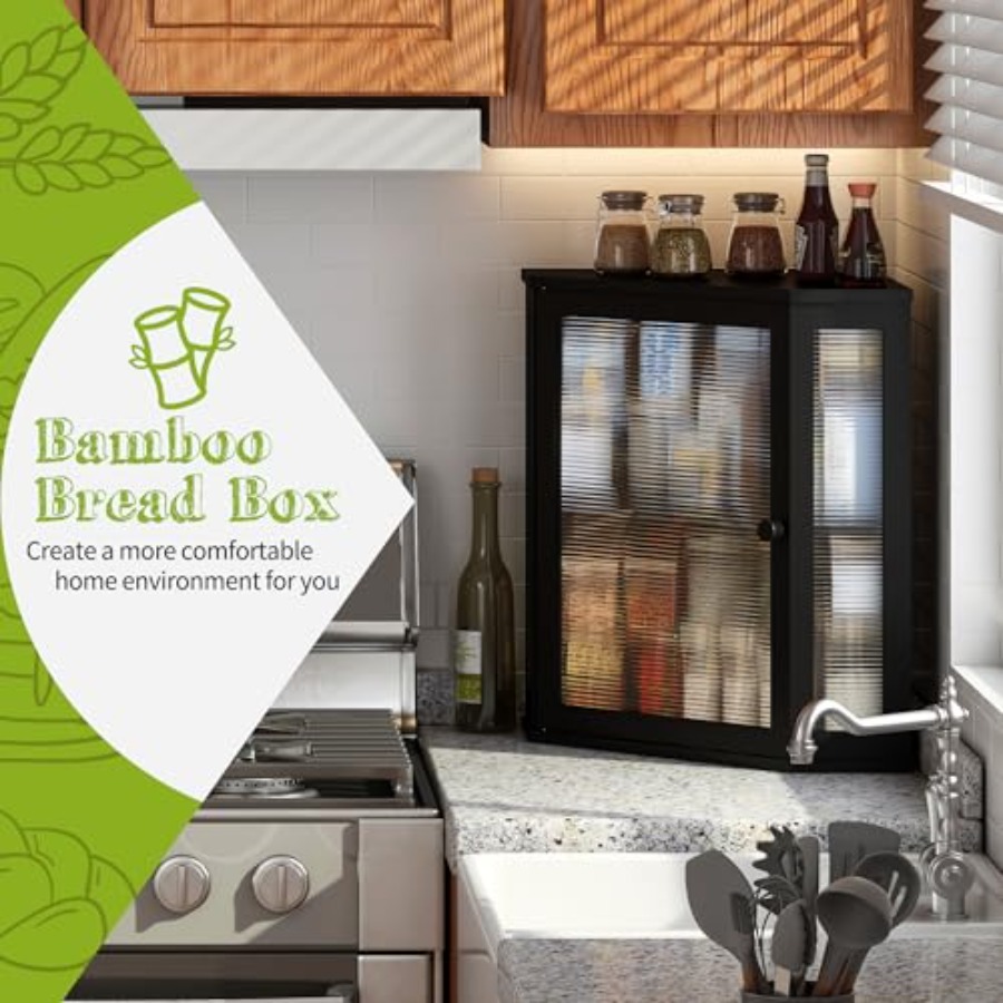 Corner Bread Box for Kitchen C - Kitchen Baking Corner avaliação e preço