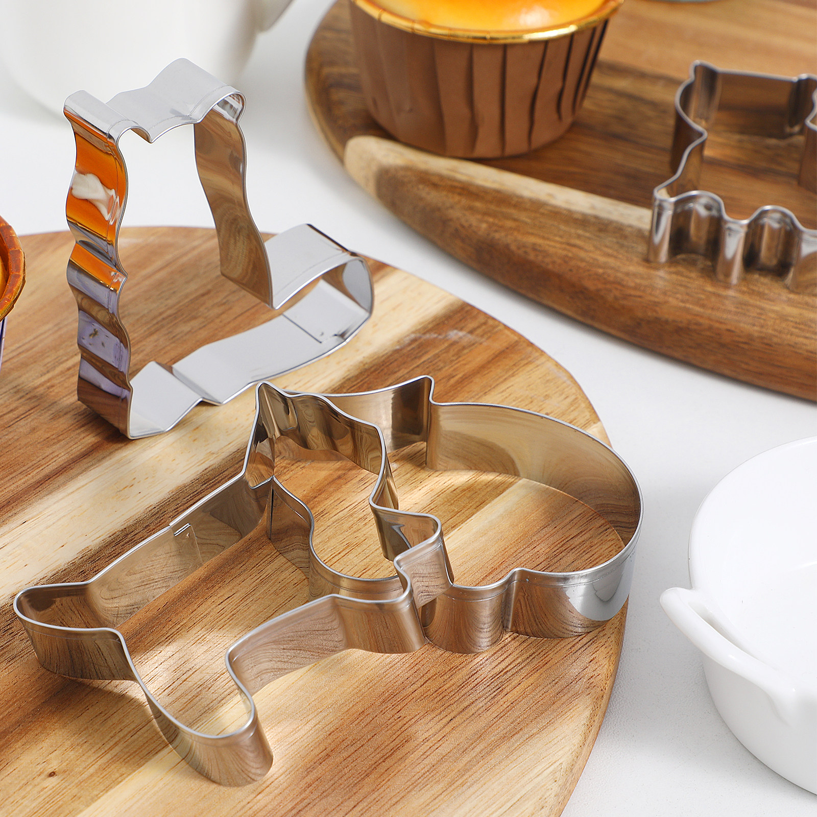 5Pcs Baking Cookie Cutters Cat - Baking Kitchen Diy avaliação e preço