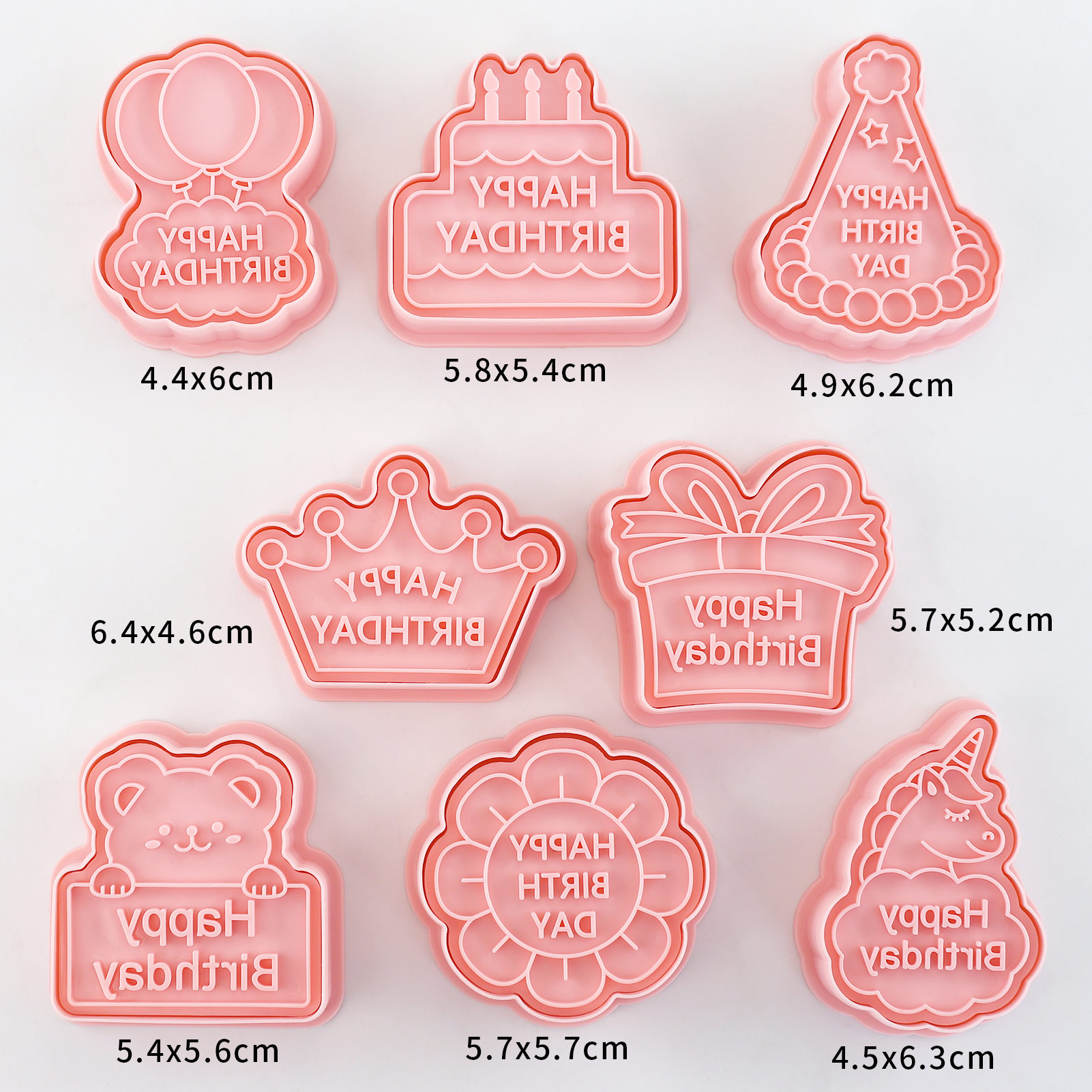 8pcs Happy Birthday Cookie Cut - Baking Kitchen Diy avaliação e preço