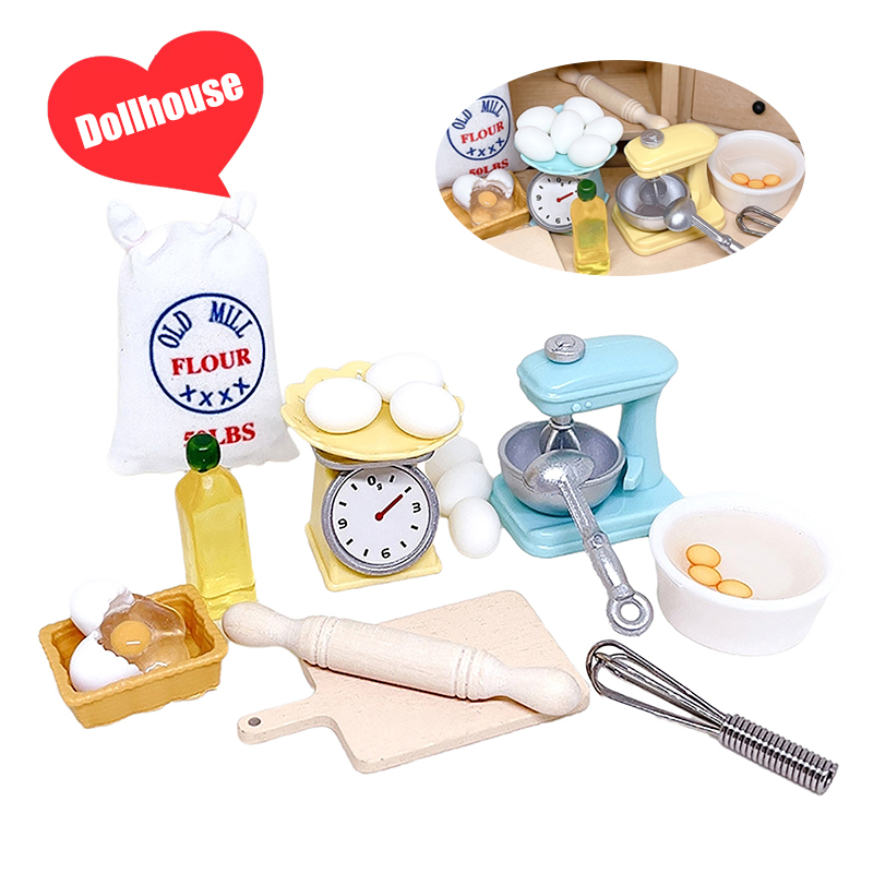 1Set 1:12 Dollhouse Miniature  - Kitchen Baking Tools avaliação e preço