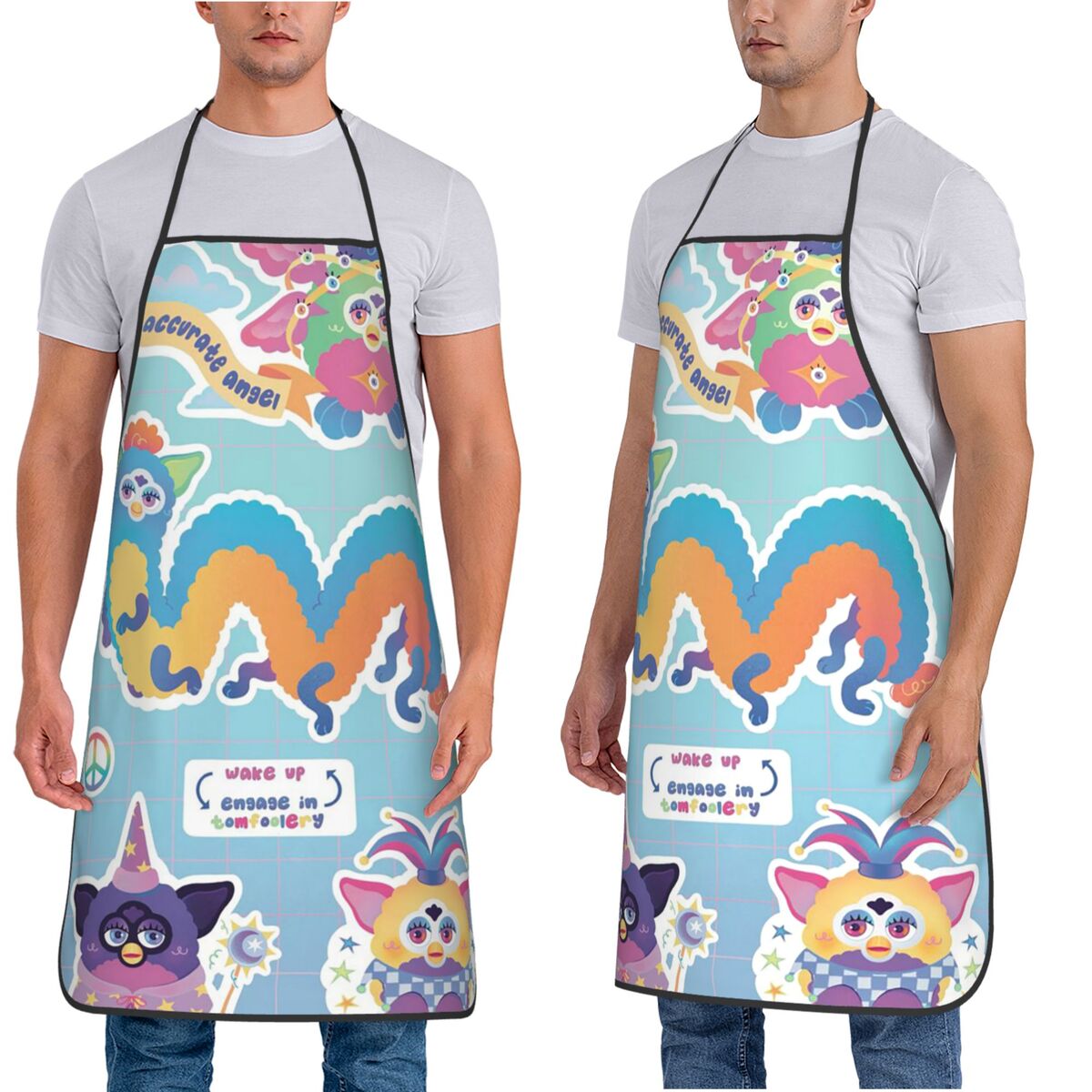 Nightmare Furby Cartoon Aprons - Kitchen Nightmares Baking avaliação e preço