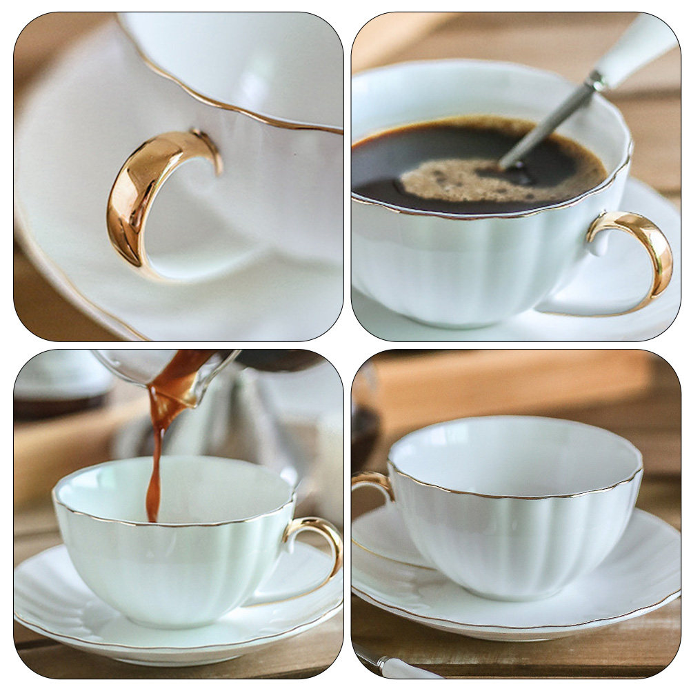 1Set Exquisite Ceramic Coffee  - Kitchen Set Bakery avaliação e preço