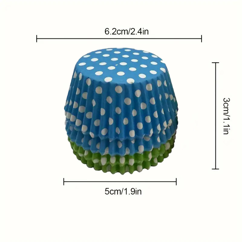 100Pcs/200Pcs Polka Dot Cake P - Kitchen Paper For Baking avaliação e preço