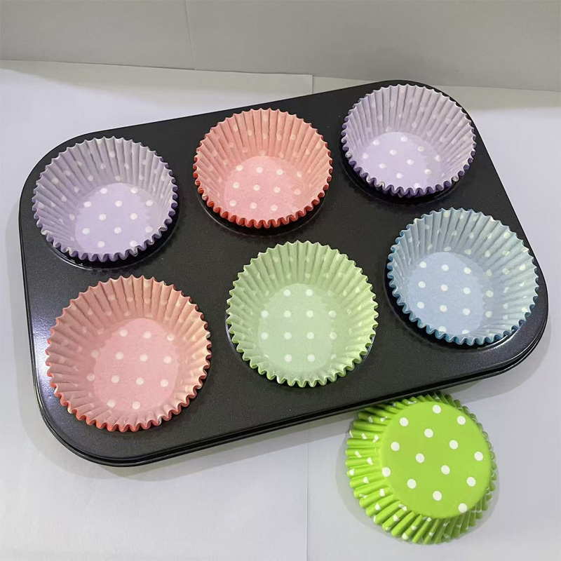 100Pcs/200Pcs Polka Dot Cake P - Kitchen Paper For Baking avaliação e preço