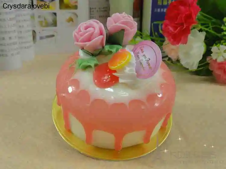 6pcs/set Simulation Rose Cake  - Kitchen Set Bakery avaliação e preço