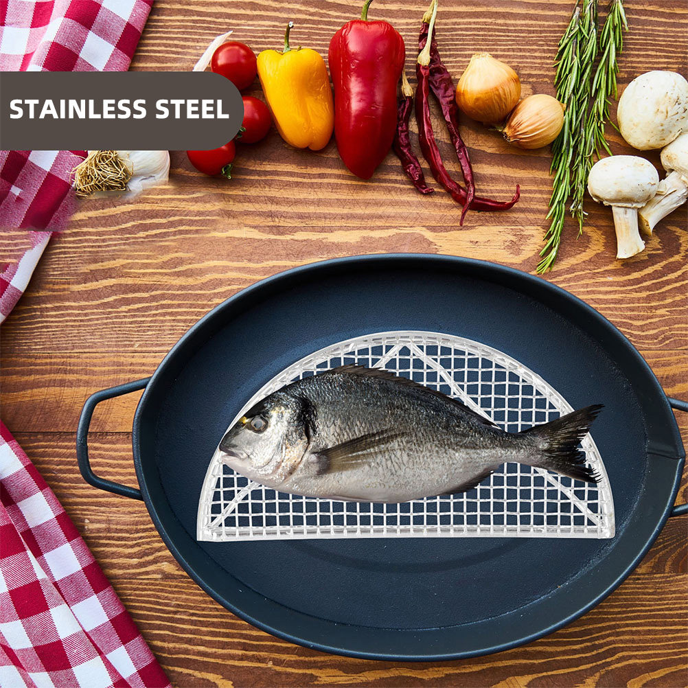 1Pcs Stainless Steel Semicircu - Kitchen Baking Rack avaliação e preço