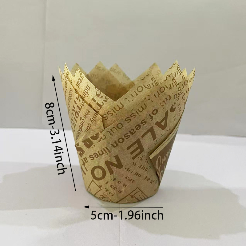 50Pcs/100Pcs Cartoon Natural N - Kitchen Paper For Baking avaliação e preço