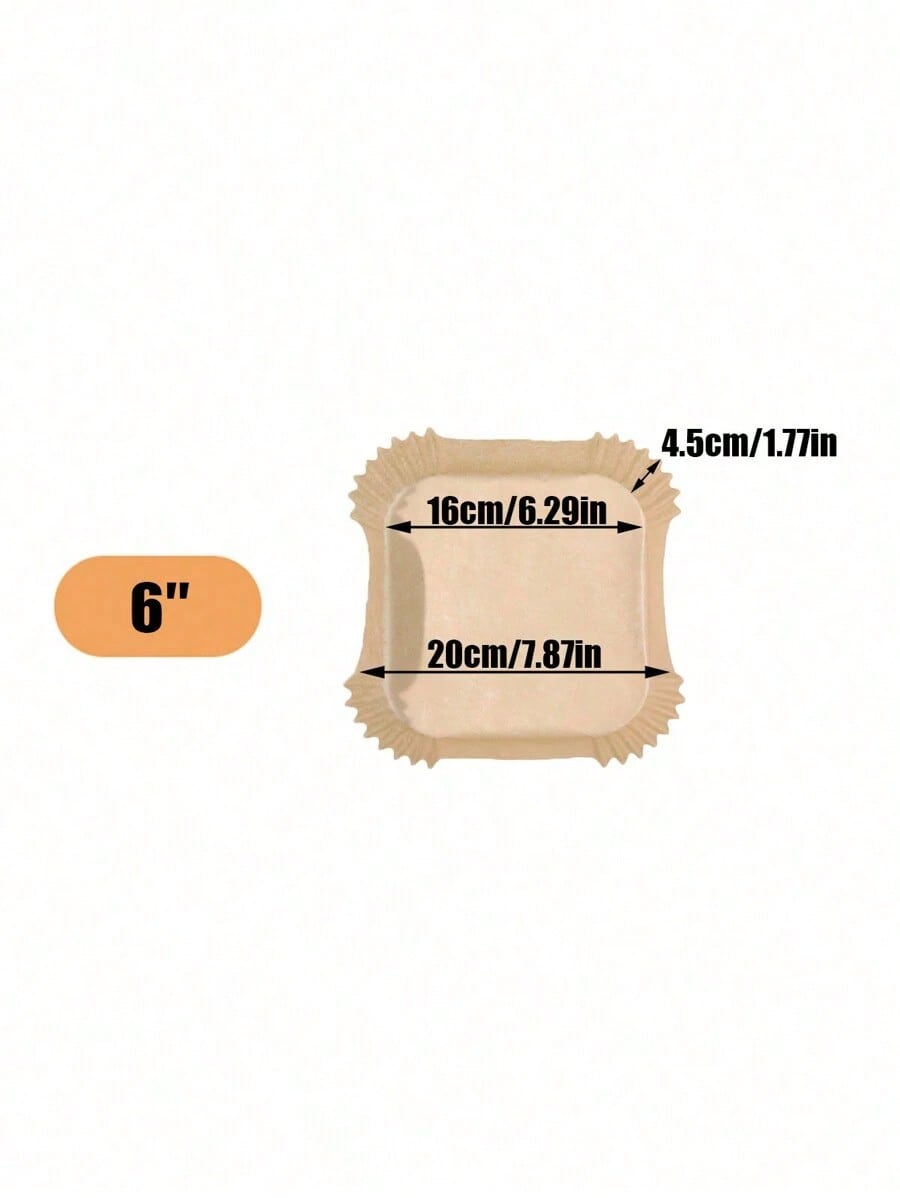 100PCS Disposable Air Fryer Li - Kitchen Paper For Baking avaliação e preço