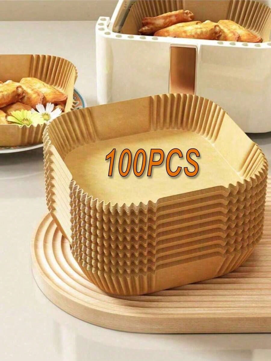 100PCS Disposable Air Fryer Li - Kitchen Paper For Baking avaliação e preço