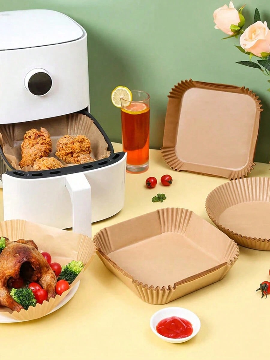 100PCS Disposable Air Fryer Li - Kitchen Paper For Baking avaliação e preço