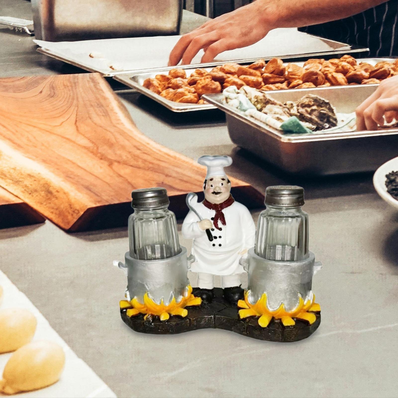 and Pepper Shakers Set Holder  - Kitchen Set Bakery avaliação e preço