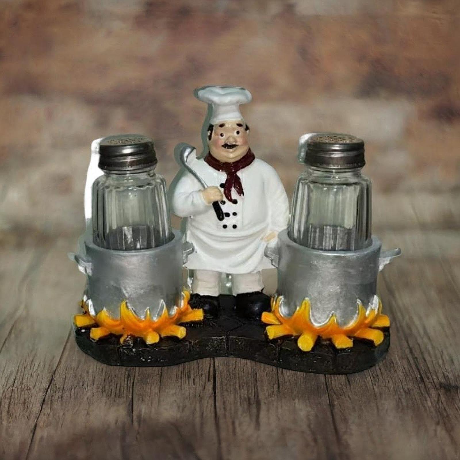 and Pepper Shakers Set Holder  - Kitchen Set Bakery avaliação e preço